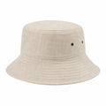 Chapeau bob taille unique en tissu beige à bords souples