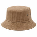 Chapeau bob taille unique en velours côtelé beige style décontracté