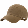 Casquette taille unique en tissu marron à visière courbée réglable