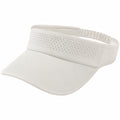 Visière de sport taille unique textile blanc réglable respirante