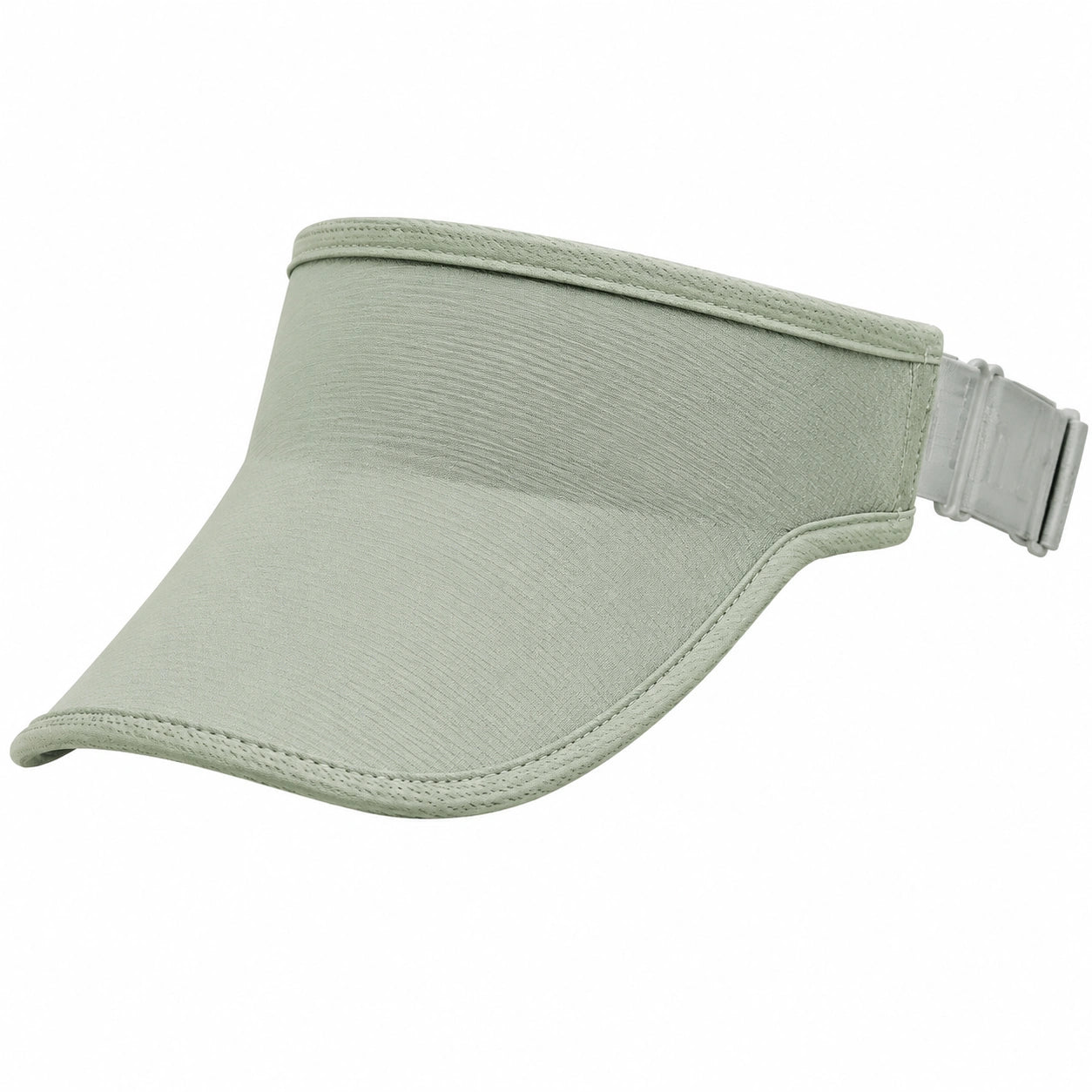 Visière de sport taille unique textile vert sauge réglable