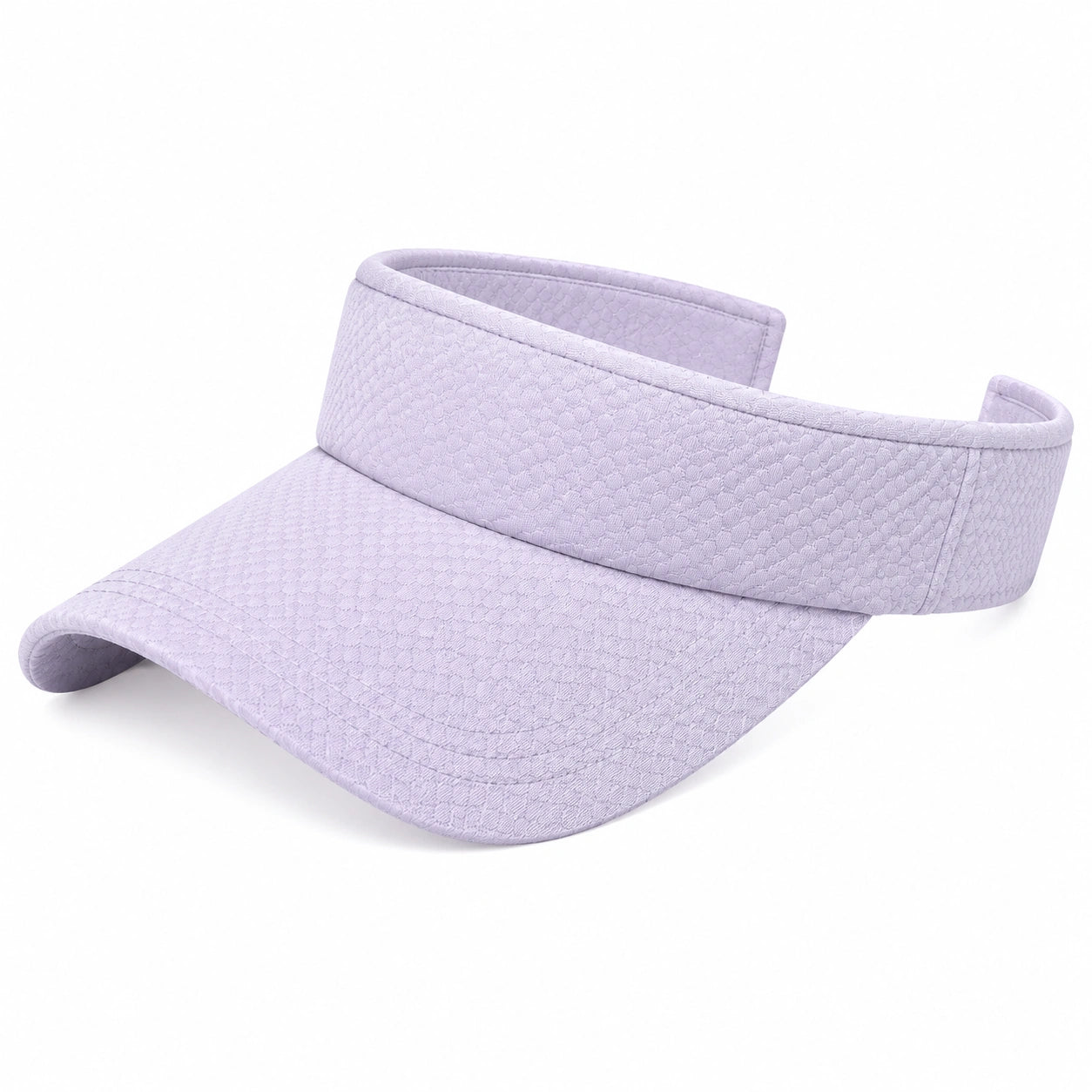 Visière de sport taille unique en textile matelassé lavande